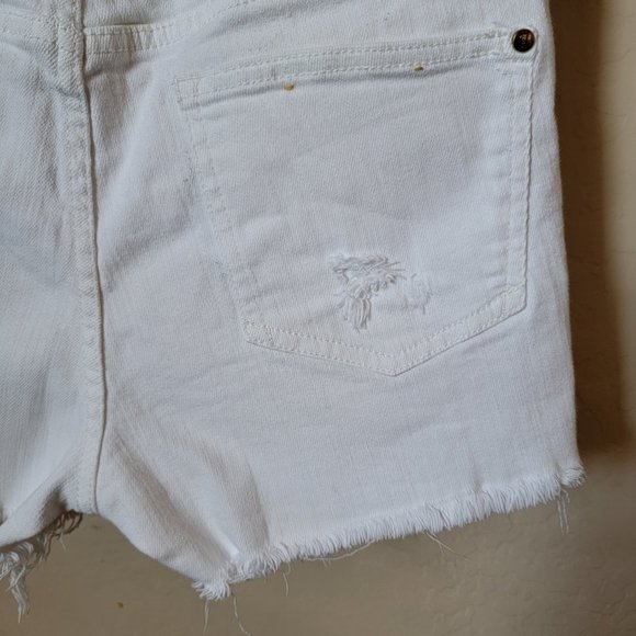 Anthropologie Pilcro and the Letterpress Script Distressed Cutoff Denim Shorts - Picture 11 of 15